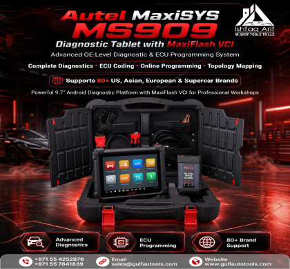 Autel Maxisys Ms909 Diagnostic Tablet With Maxiflash VCI